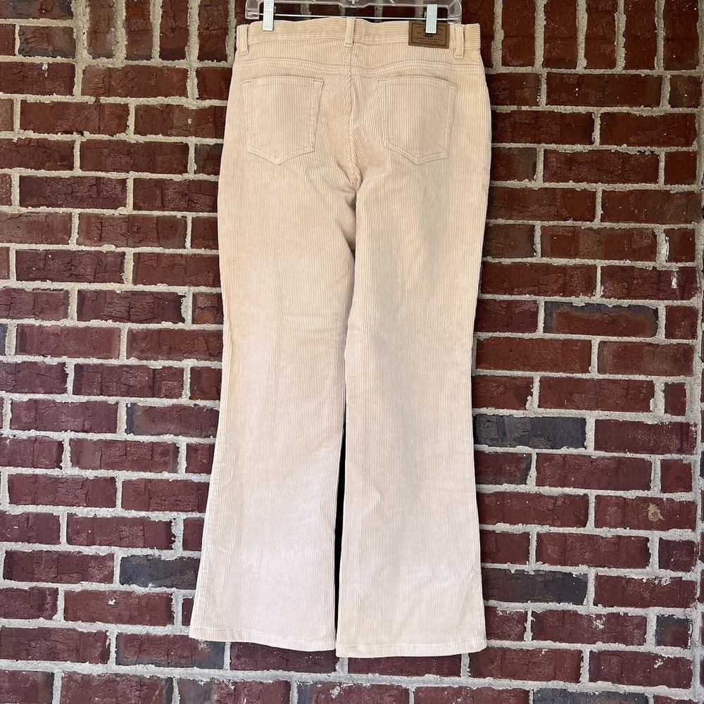 Lauren Jeans Company Ralph Lauren Corduroy Flare Pants Women Size 10 Almond NWT - Picture 5 of 9